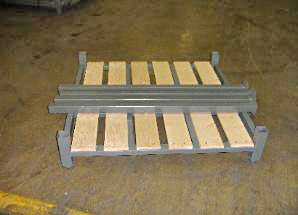 WPR portable stacking west point stacker unassembled wood pallet